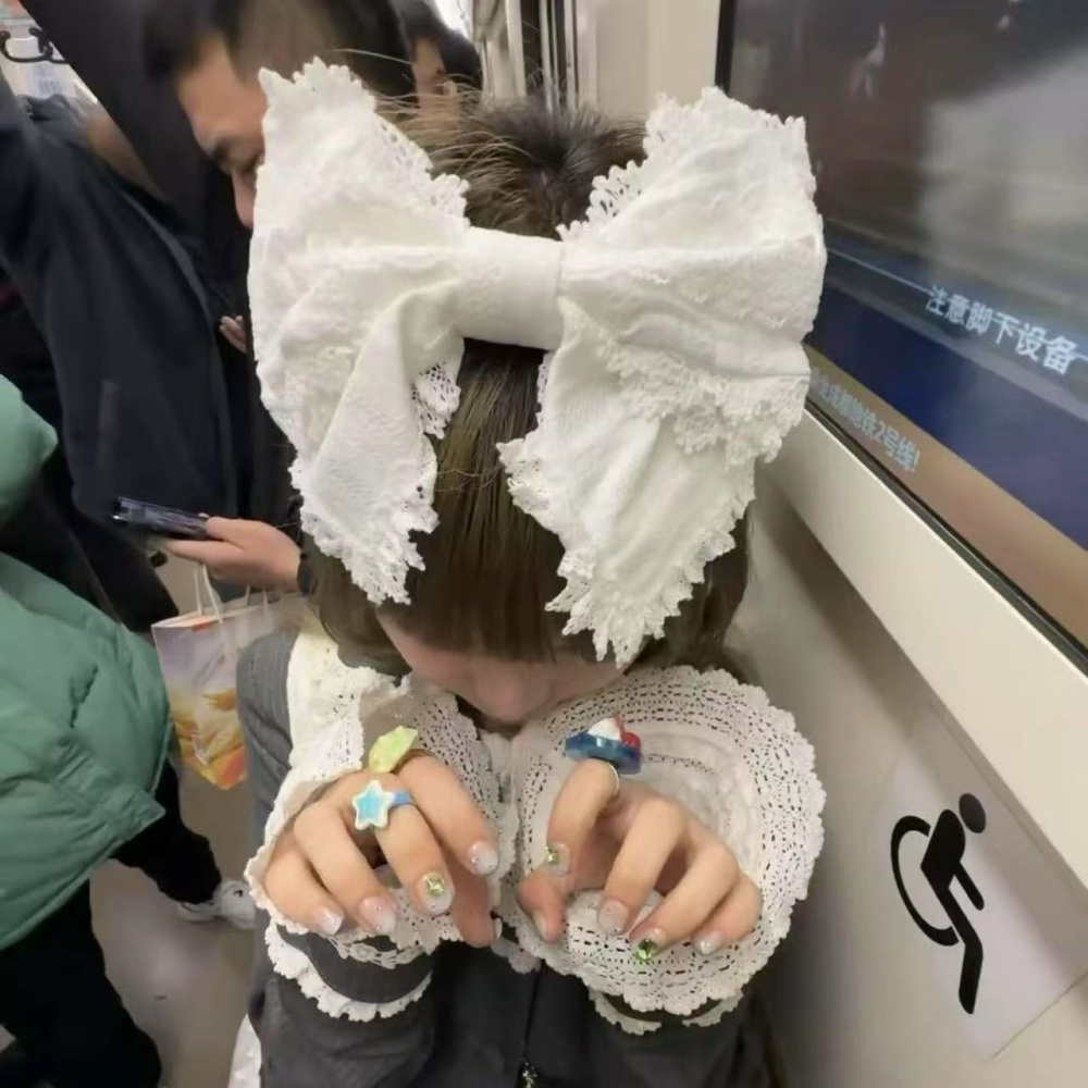 Ribbon Bow Gift - Y2K Lolita Güzel Dantel Kafa Bandı