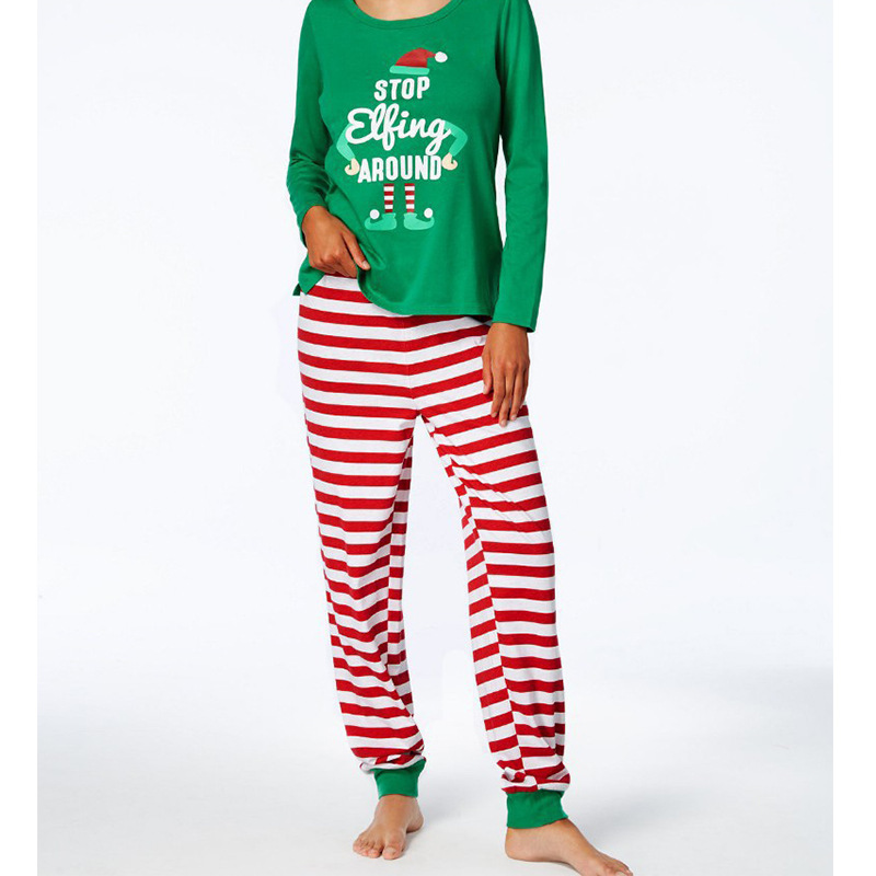 Elf Costume Christmas - Noel Çift Kombin Pijama Takımları Kadın