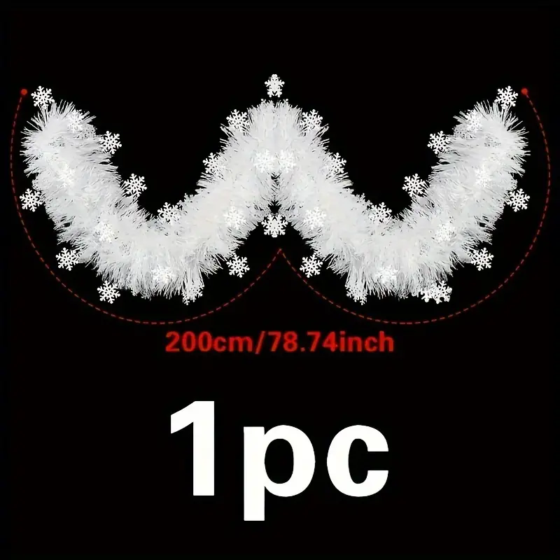 1 Adet 2m Noel Simli Kurdele Ç - Tinsel Garland Decoration incelemesi ve fiyatı