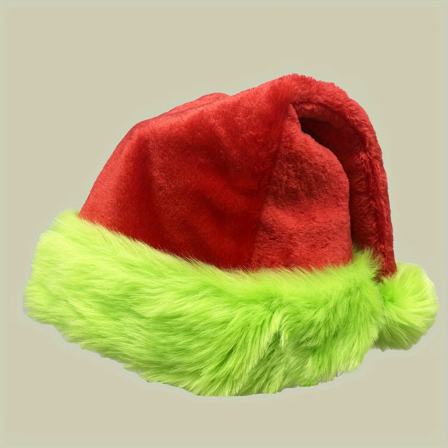 Floresan Yeşil Kenarlı Kırmızı - Santa Hat Plush incelemesi ve fiyatı