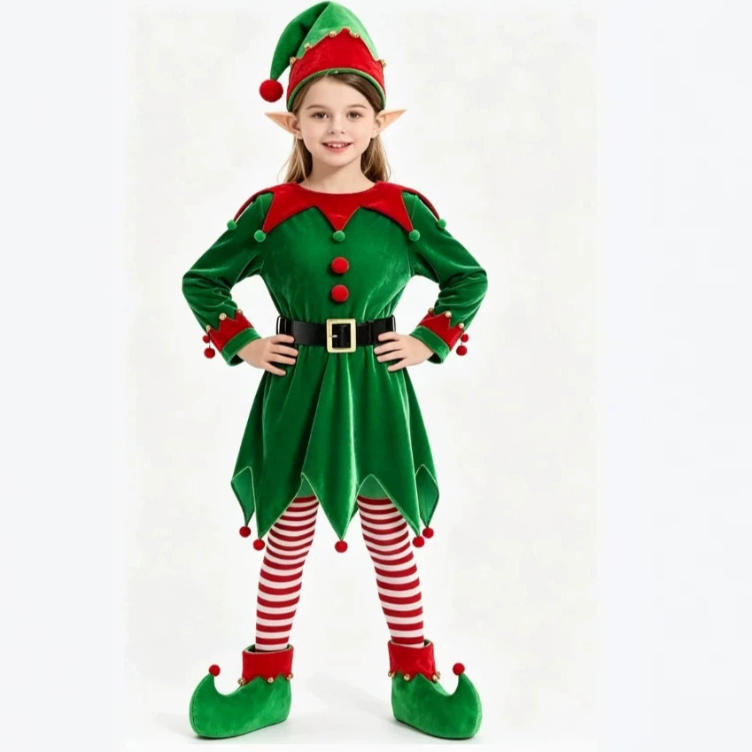 Noel Erkek ve Kız Çocuk Kostüm - Elf Costume Christmas incelemesi ve fiyatı