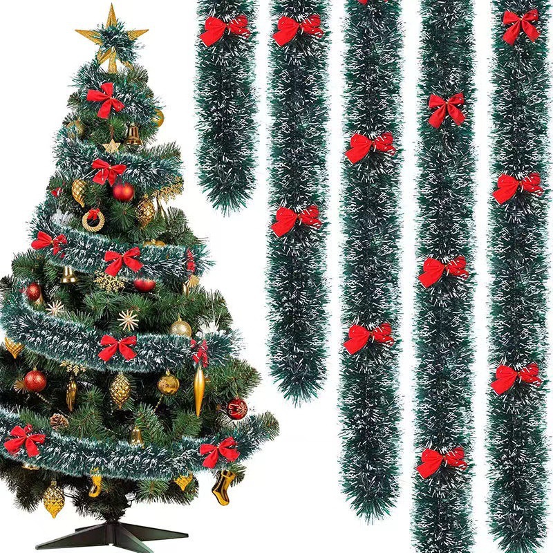 Yapay Noel Çelengi, Fiyonklu N - Tinsel Garland Decoration incelemesi ve fiyatı